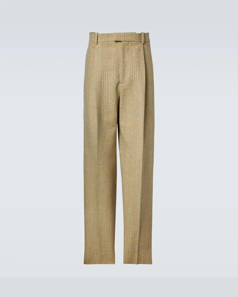 Bottega Veneta Gerade Hose Beige