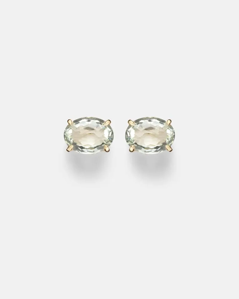 SHAY Ohrringe aus 18kt Gelbgold mit Diamanten und Amethyst Lila