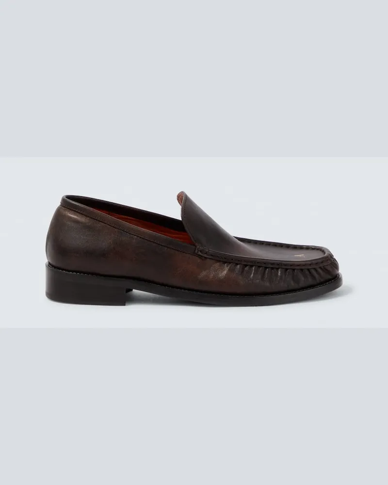 Acne Studios Loafers aus Leder Braun