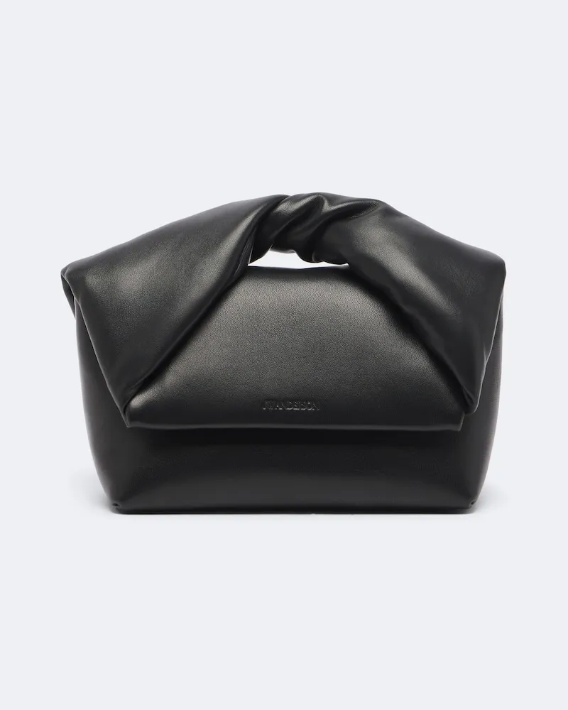 J.W.Anderson Henkeltasche Twister Small aus Leder Schwarz