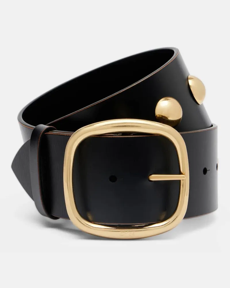 Chloé Chloé Verzierter Gürtel Chloé Midnight aus Leder Schwarz