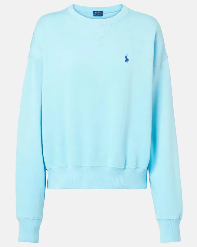Ralph Lauren Sweatshirt aus einem Baumwollgemisch Blau