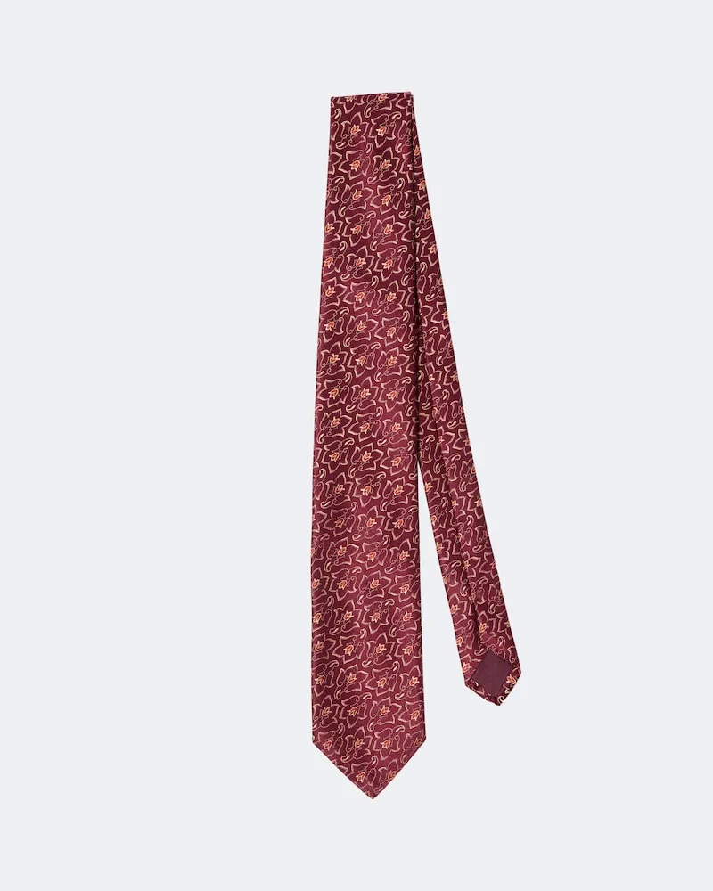 Charvet Krawatte aus Seiden-Jacquard Orange
