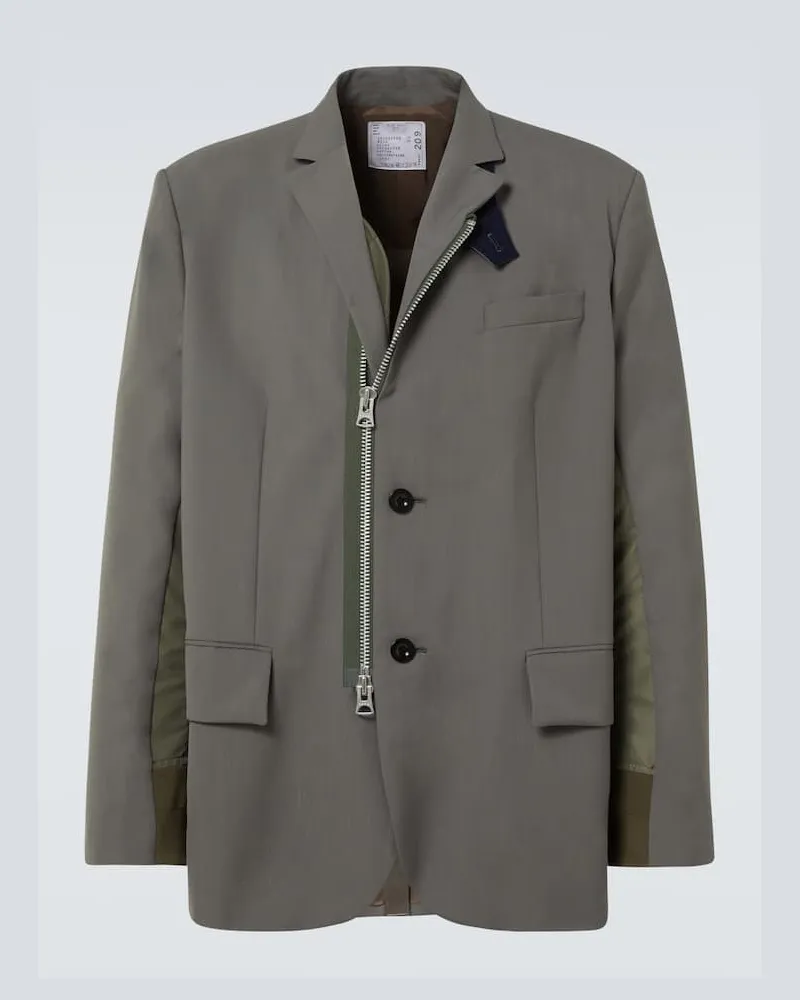 Sacai Blazer Grau