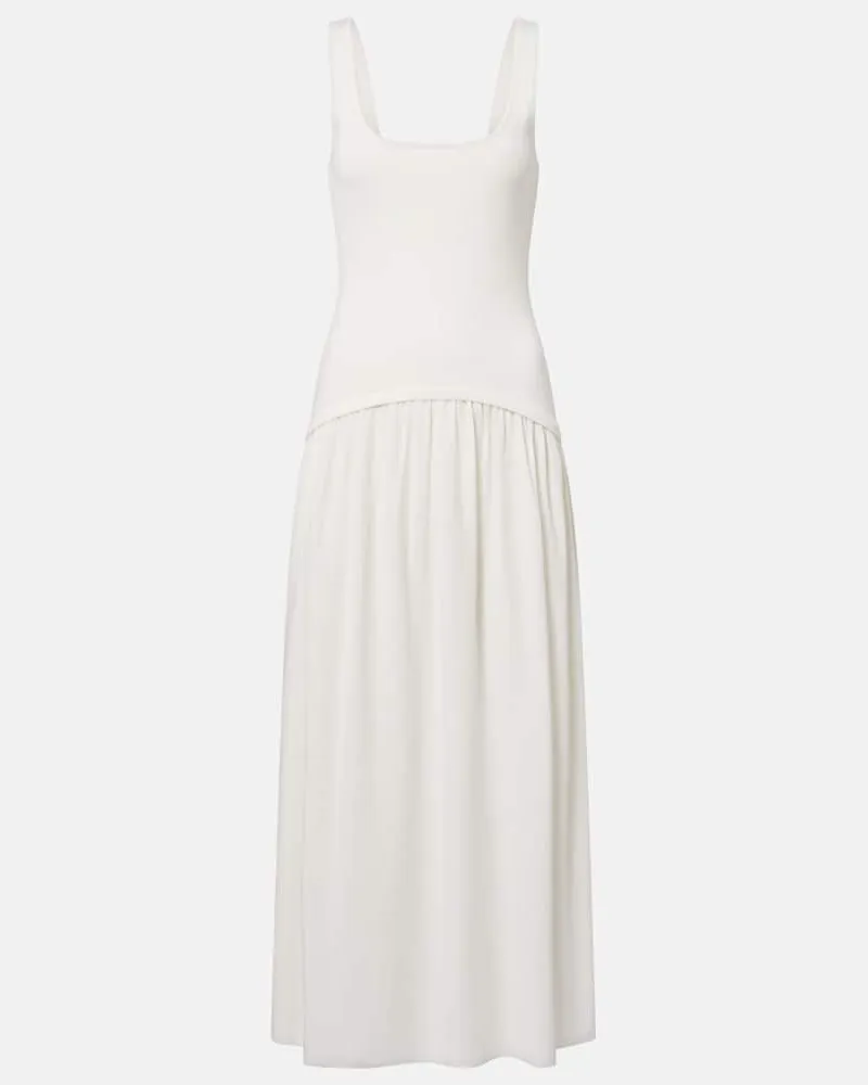Rebecca Vallance Maxikleid aus Jersey Weiß