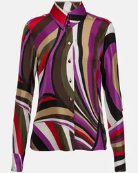 Emilio Pucci Hemd Iride aus Seide Multicolor