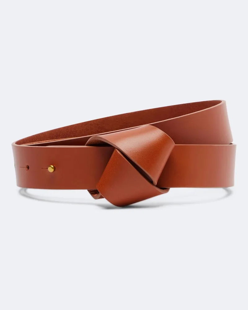 Isabel Marant Gürtel Lassio aus Leder Braun