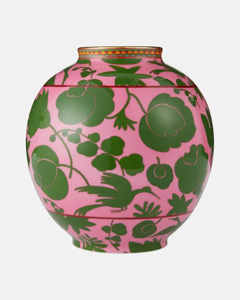 La DoubleJ Vase Wildbird Rosa Bubble Medium Rosa