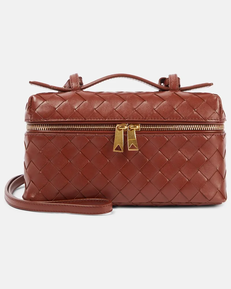 Bottega Veneta Schultertasche Bang Bang aus Leder Braun