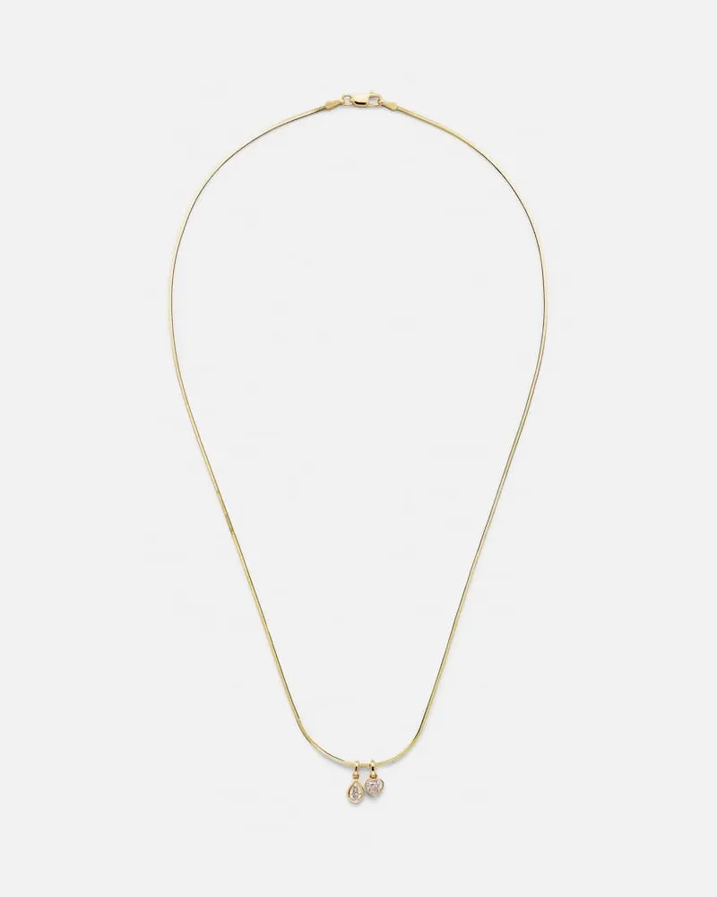 Roxanne First Halskette aus 14kt Gelbgold mit Diamanten Gold