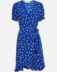 Diane von Furstenberg Bedrucktes Minikleid Emilia Blau