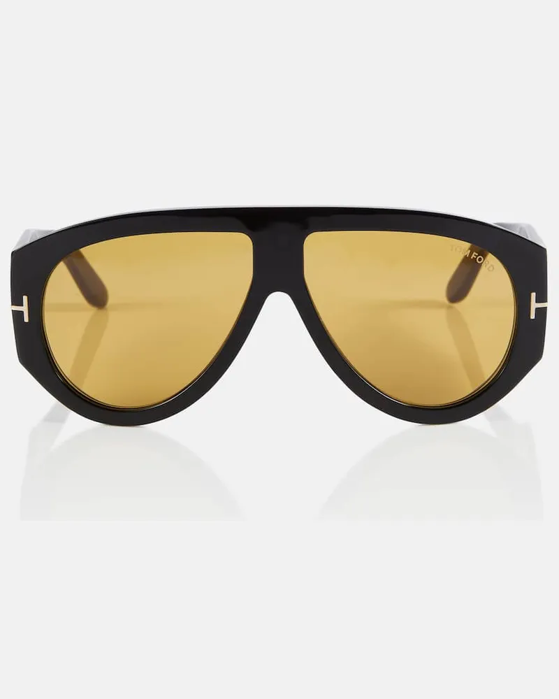 Tom Ford Aviator-Sonnenbrille Bronson Schwarz