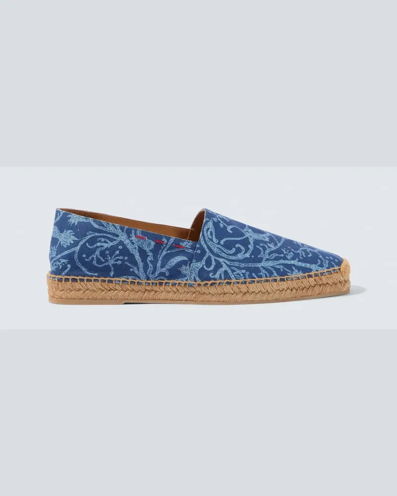 Kiton Bedruckte Espadrilles Blau
