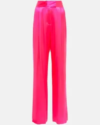 The Sei High-Rise-Hose aus Seide Pink