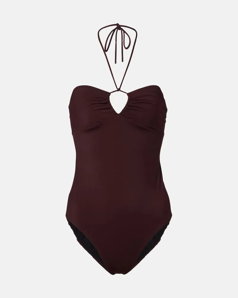 Tory Burch Badeanzug Burgunderrot