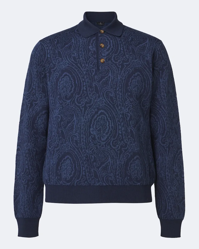 Etro Polopullover Blau