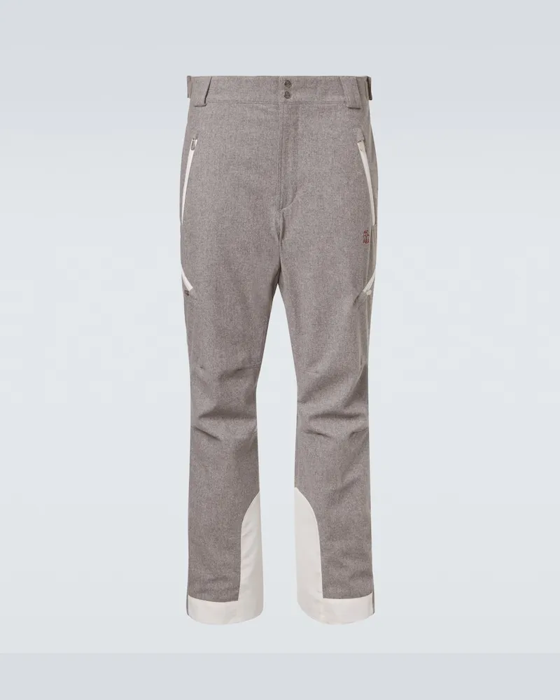 Brunello Cucinelli Skihose aus Wolle Grau