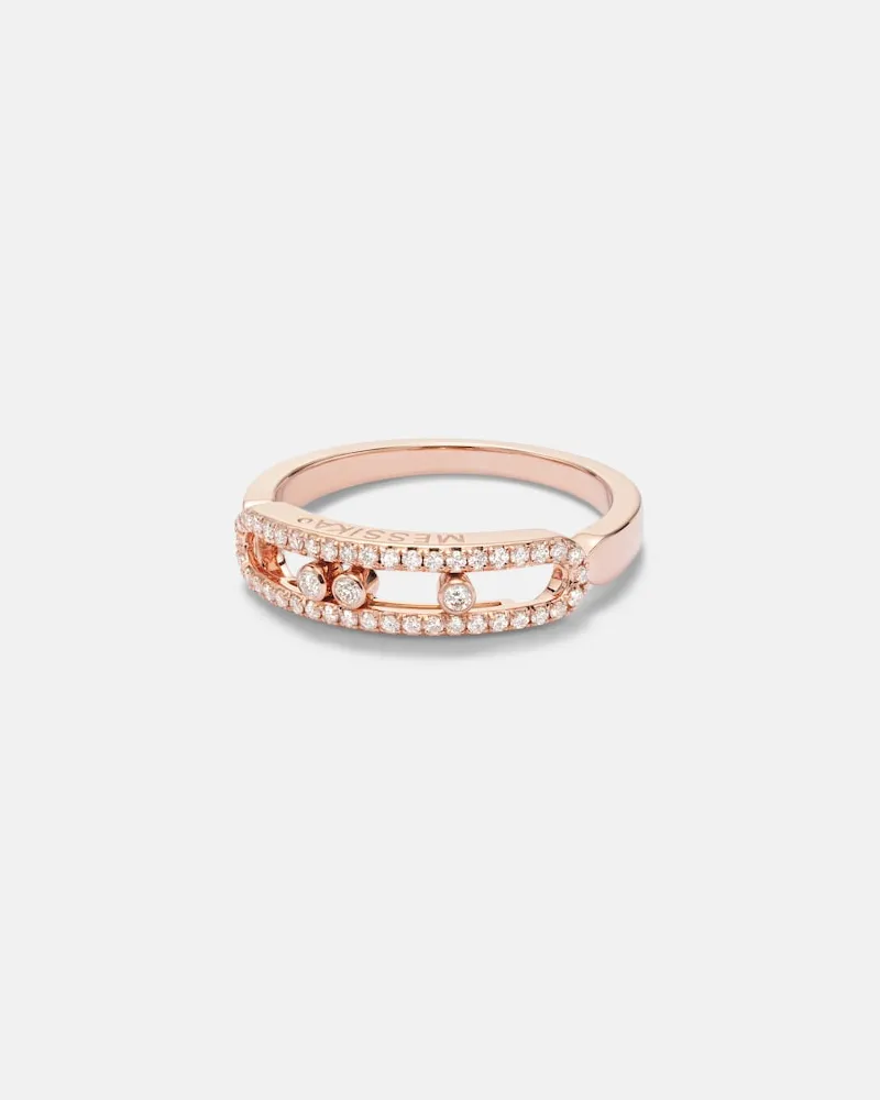 Messika Ring Baby Move aus 18kt Roségold mit Diamanten Rosa