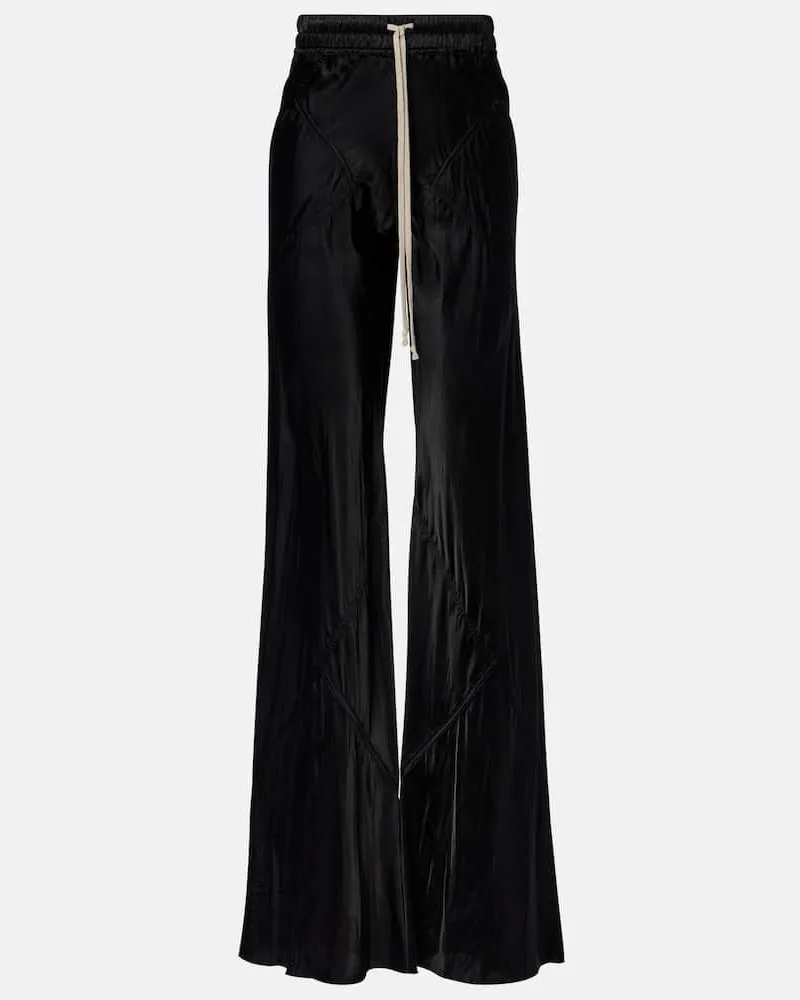 Rick Owens Weite Hose Bias Schwarz