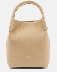 Loro Piana Tote Bale Small aus Leder Beige