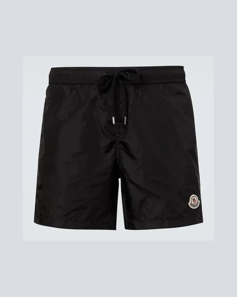 Moncler Badeshorts Archivio Schwarz