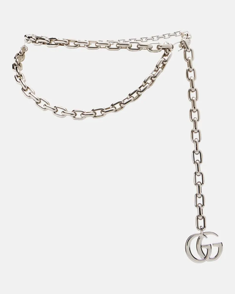 Gucci Kettengürtel Double G Silber