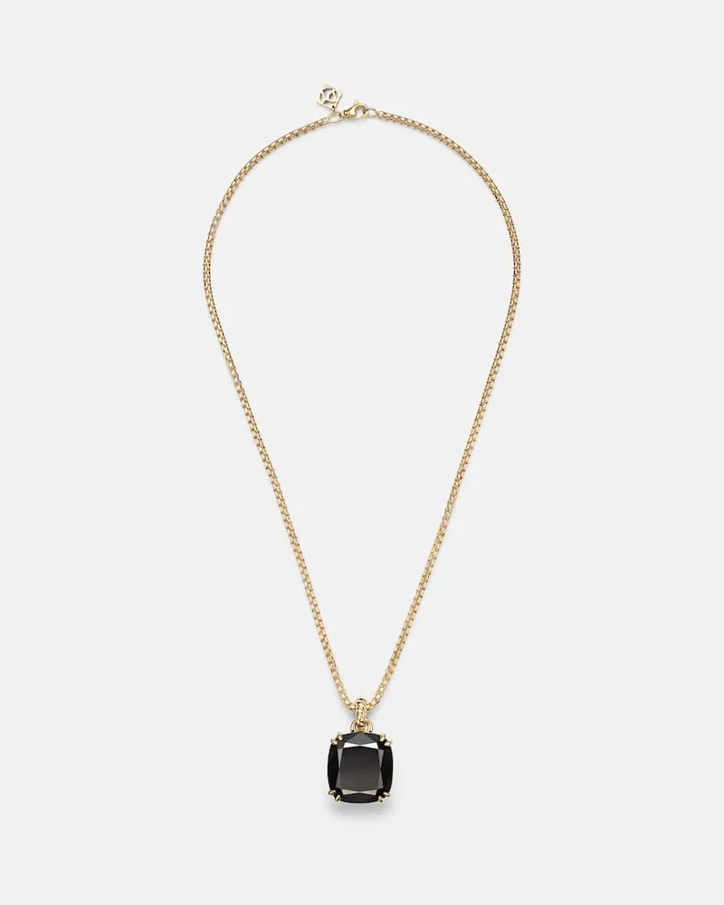 David Yurman Halskette Marbella aus 18kt Gelbgold (750/1000) mit Onyx Gold