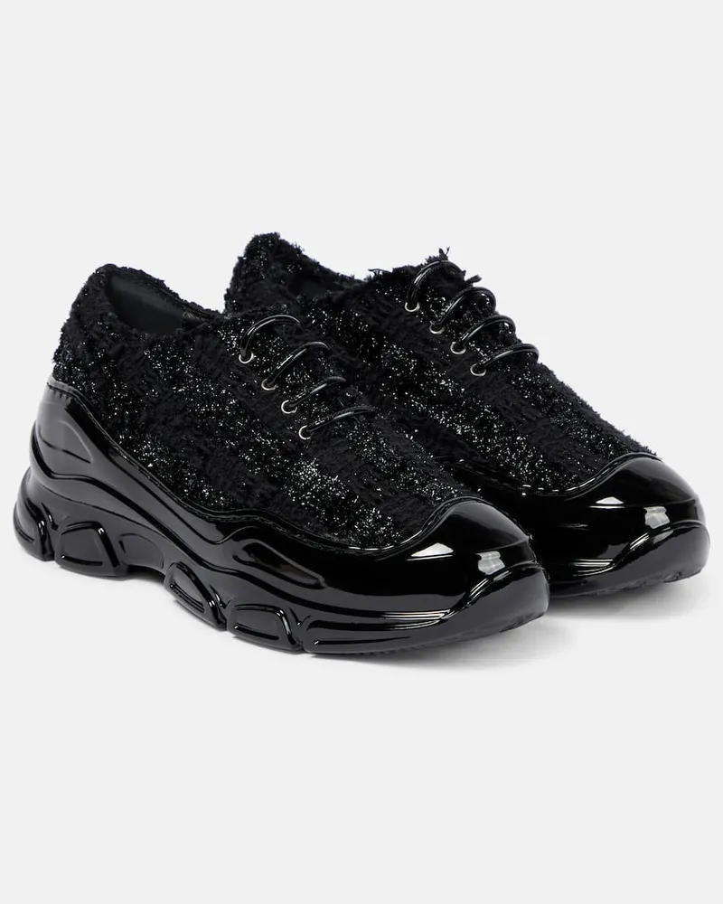 Simone Rocha Sneakers mit Lackleder Schwarz