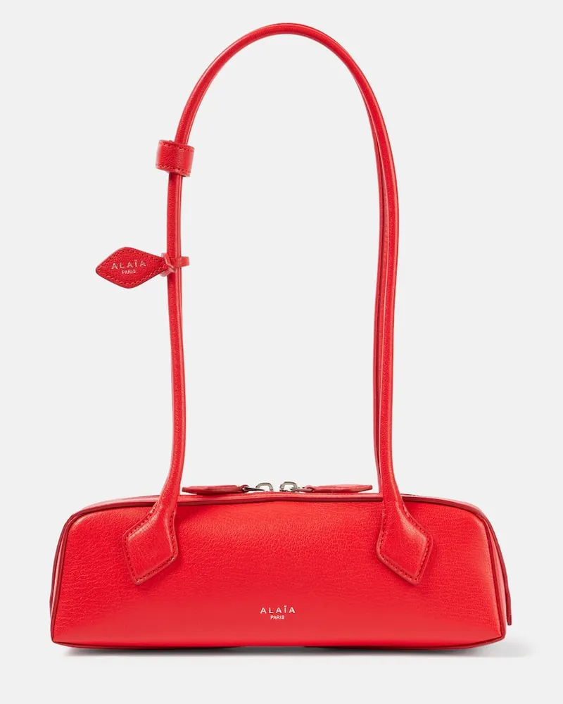 Alaïa Alaia Schultertasche Le Teckel Medium aus Leder Rot