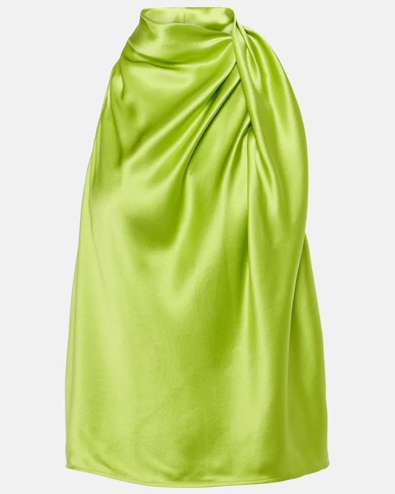 The Sei Top aus Seidensatin Grã¼n