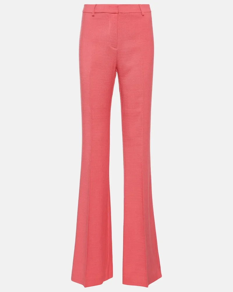 Etro High-Rise-Schlaghose Rosa