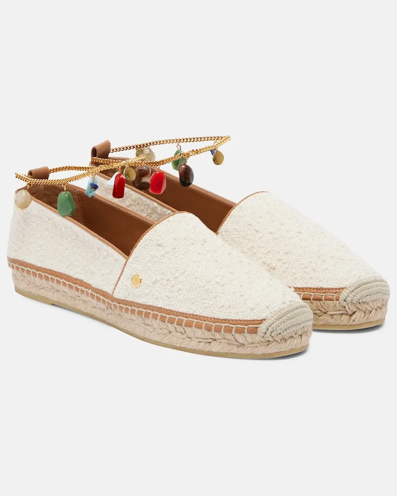 Stella McCartney Espadrilles Gaia aus Canvas Weiß