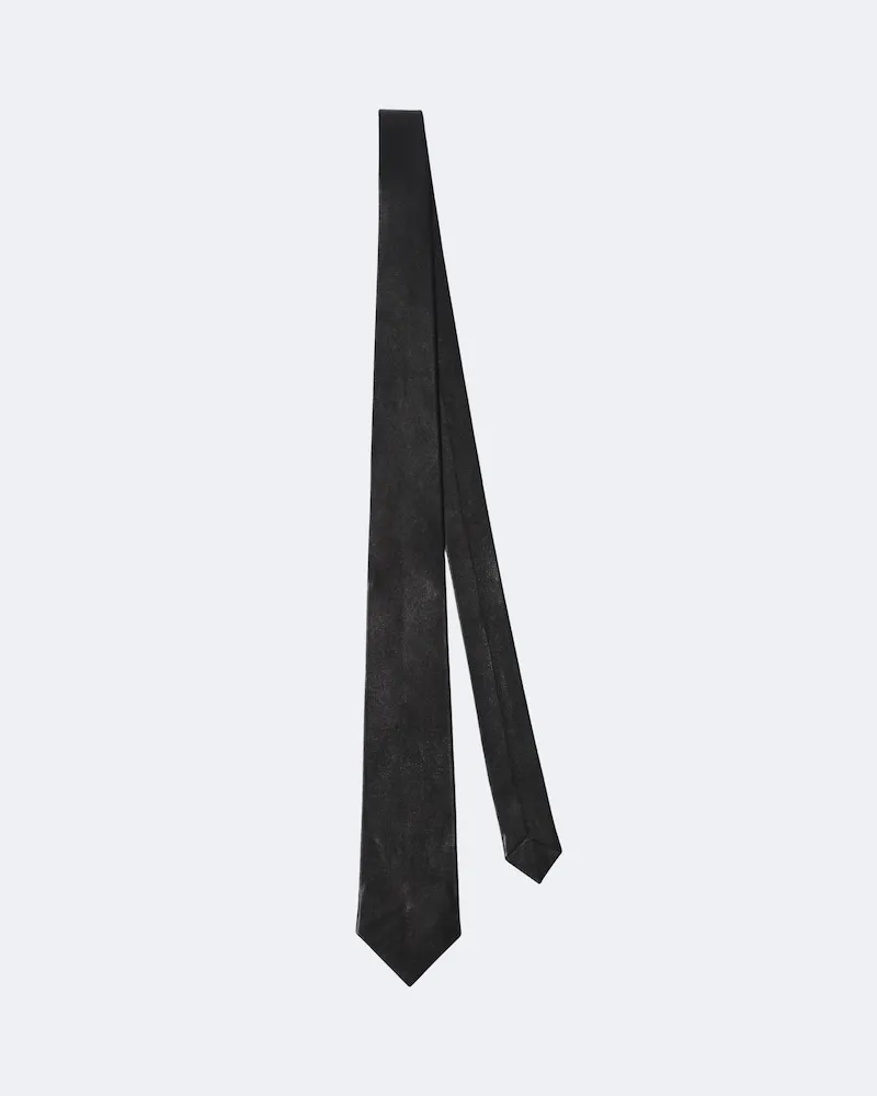 Tom Ford Krawatte aus Leder Schwarz
