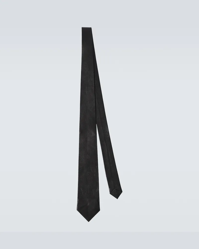 Tom Ford Krawatte aus Leder Schwarz
