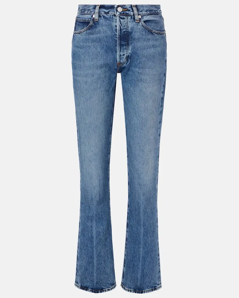 Frame Denim Straight Jeans The Vertical Blau