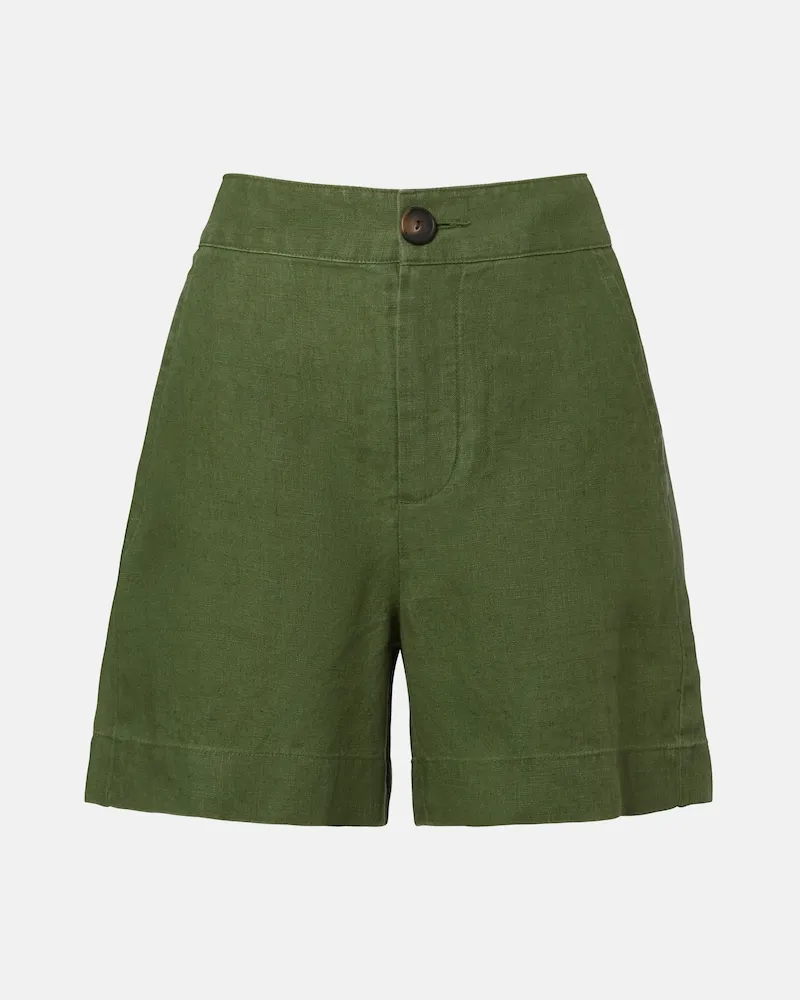 Vince Bermuda-Shorts aus Hanf Grün