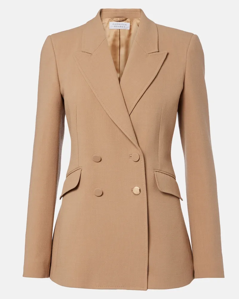 Gabriela Hearst Blazer Stephanie aus Schurwolle Beige