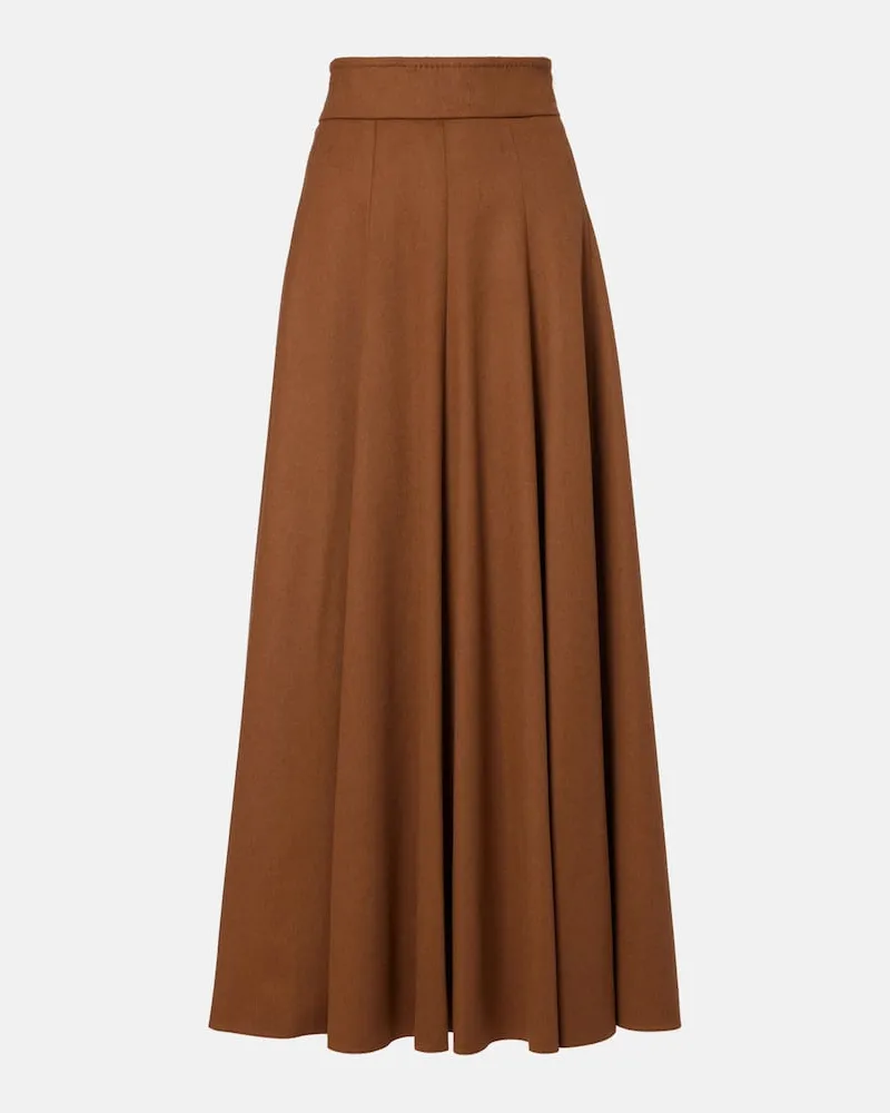 Max Mara Maxirock aus Kamelhaar Braun