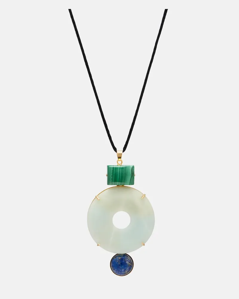 Jennifer Behr Halskette Devon mit Kristallen Multicolor