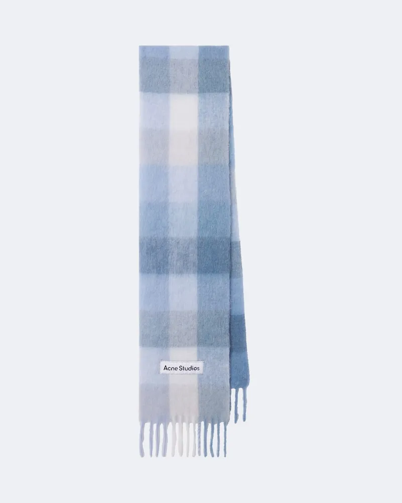Acne Studios Schal aus Strick Blau