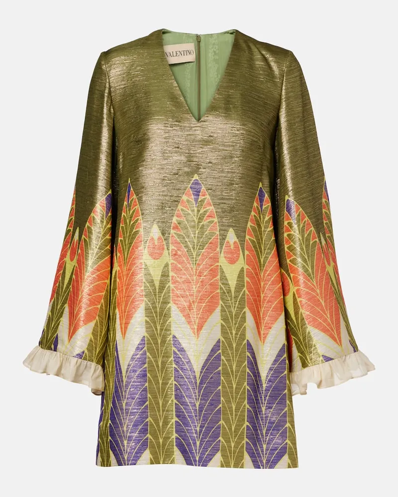 Valentino Garavani Minikleid Escape aus einem Seidengemisch Multicolor