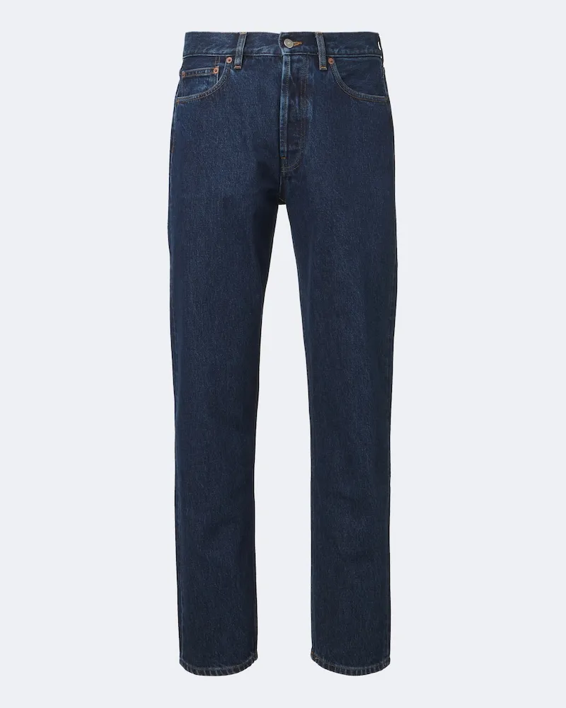 Thom Sweeney Mid-Rise Slim Jeans Blau