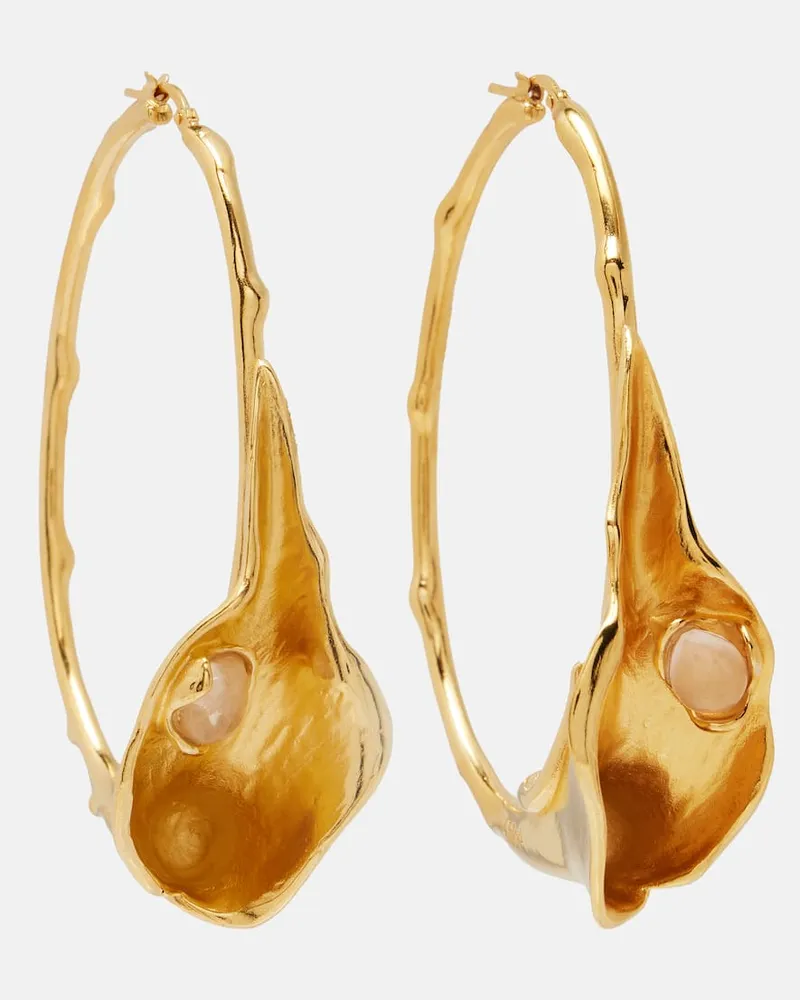 Chloé Chloé Ohrringe mit Rosenquarz Gold