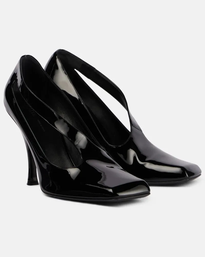 KHAITE Pumps Eva 100 aus Lackleder Schwarz