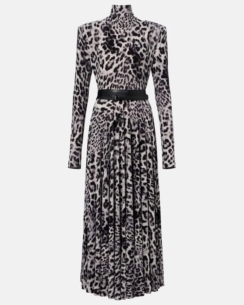 Norma Kamali Bedrucktes Midikleid Multicolor