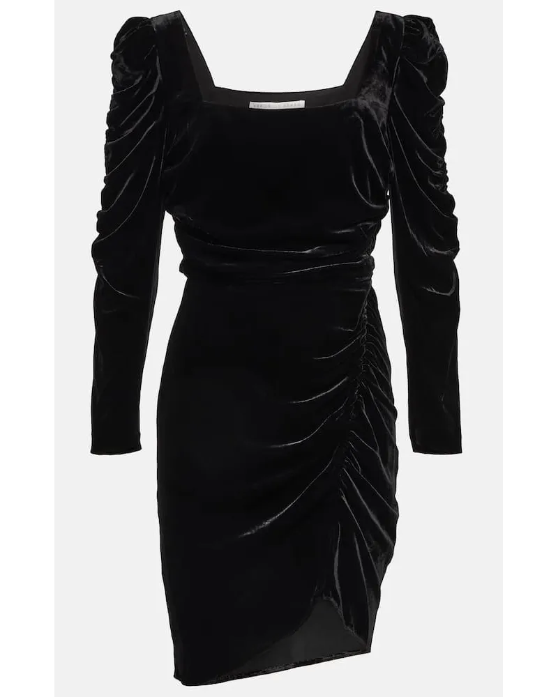Veronica Beard Minikleid Toki aus Samt Schwarz
