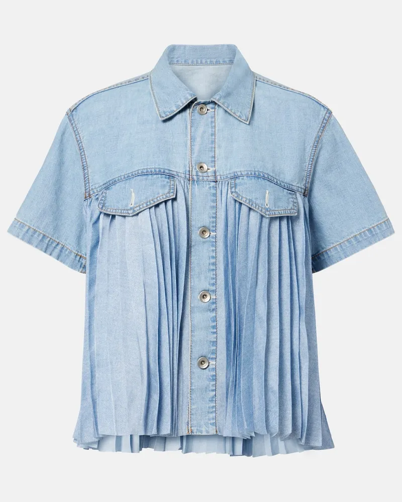 Sacai Jeanshemd Blau