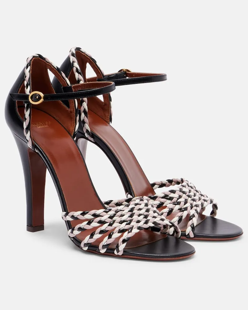 Valentino Garavani Pumps Hi Dolly 105 aus Leder Schwarz