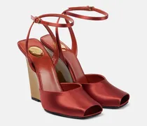 Wedge-Sandalen Le Scandale 110 aus Satin