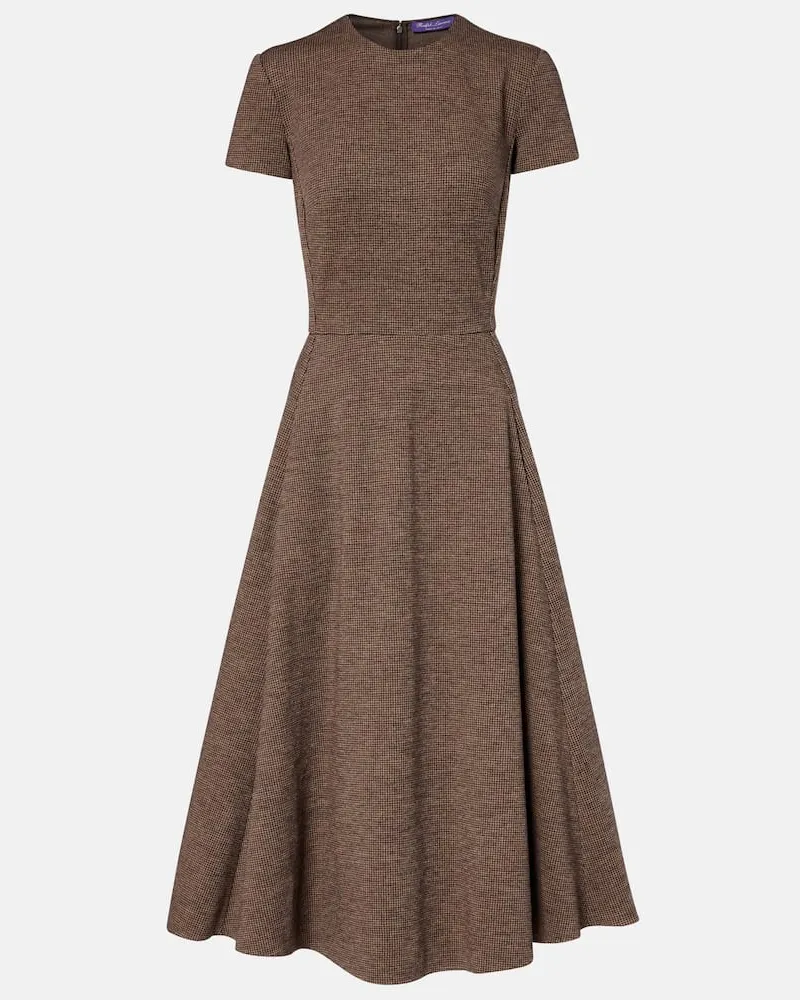 Ralph Lauren Midikleid Margaret aus Wolle Braun